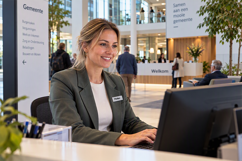 Medewerker Gemeente werkt in applicatie van HTA Software
